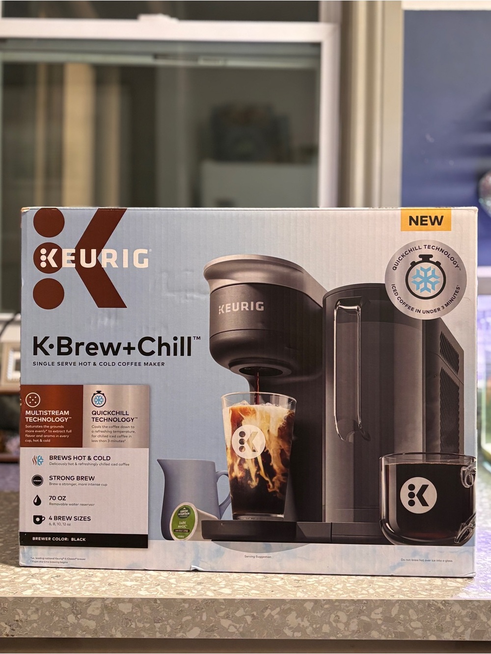 Keurig Single Serve Hot & Cold Brewer in Black